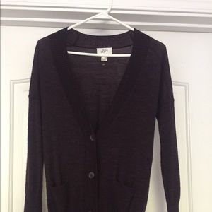 Loft purple cardigan size small